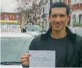  Julian with Driving test pass certificate